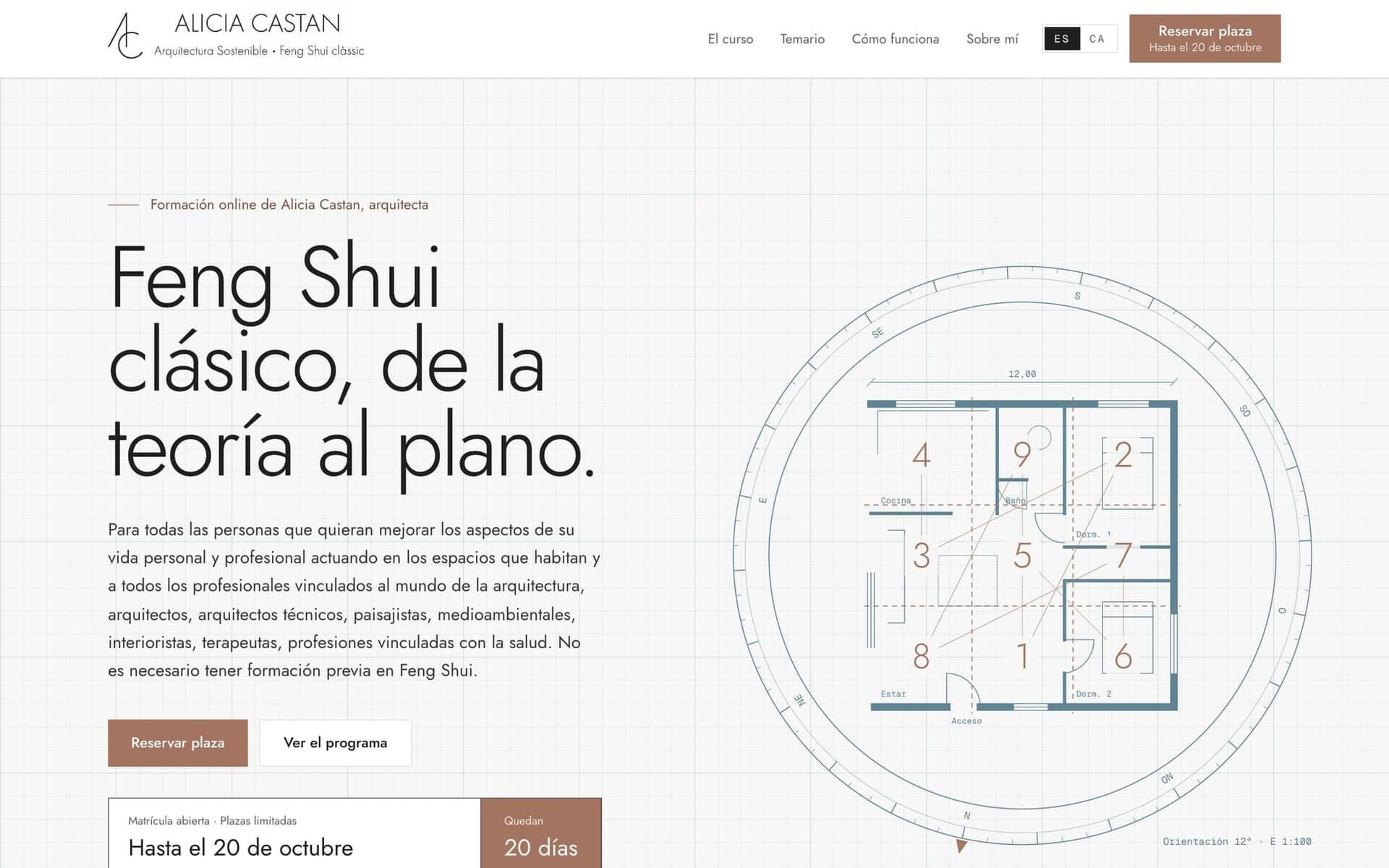 Captura de la web de Escuela Alicia Castan