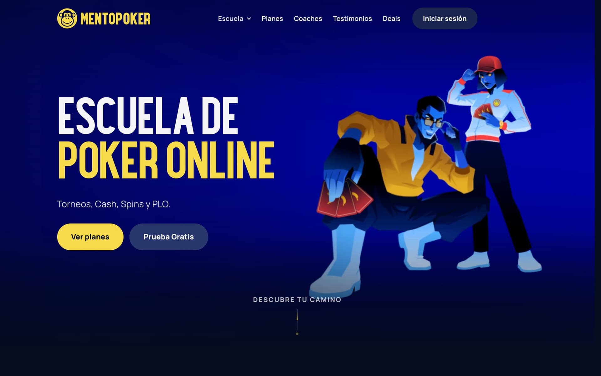 Captura de la web de Mentopoker